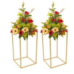 Gold Home Wedding Plant Use Decoration 2-Piece Display Flower Bucket Stand