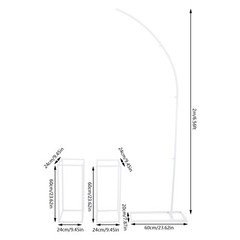 2m/6.56ft Arched Stand Height,Wedding Centerpieces,Metal Wedding Flower Stand