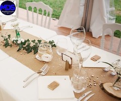 10 Burlap Table Runner Jute Hessian 100% NATURAL Wedding Event Decoration New