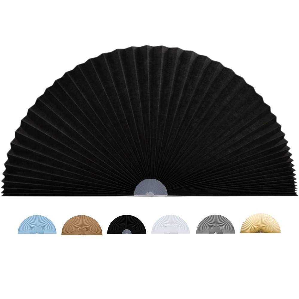 Jlong Arch Half Circle Window Shade Pleated Blinds No Tools Light Filtering P…