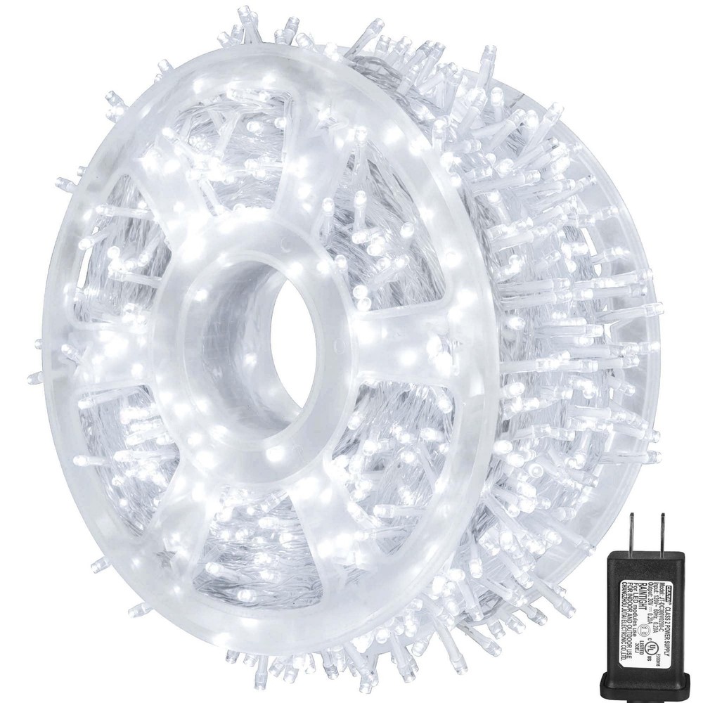 kemooie 500 LED White Christmas Lights, 164 FT 8 Lighting Modes Christmas Fai…