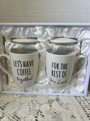 Engagement Coffee Mugs With Lids “Lets Have Coffee Together For The Rest Of Our