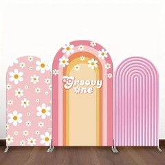 Customizable all-purpose arch stretch polyester backdrop for birthdays, weddings