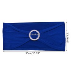 10/25/50/100x Spandex Stretch Chair Sashes Bows Band Wedding Party Banquet Decor