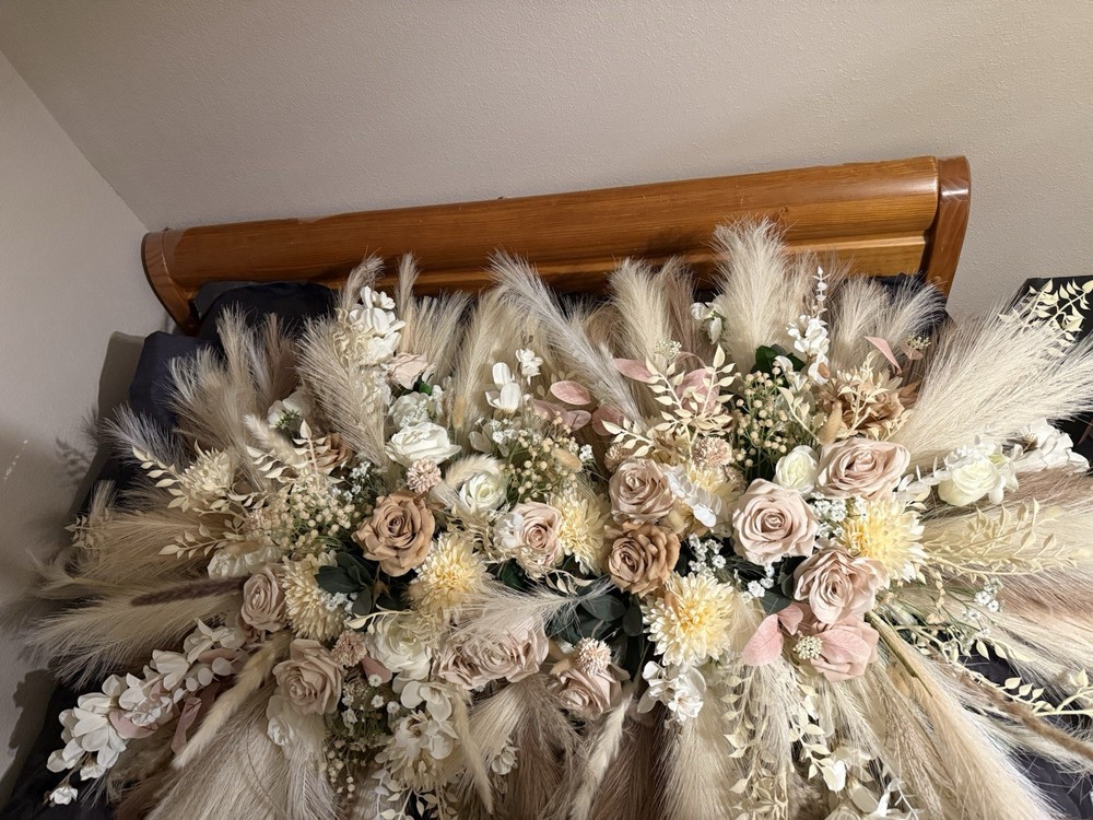 5.5 Ft Faux Floral Wedding Piece For Alter Decor