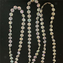 Clear Crystal Garland Strand Chandelier 30M Acrylic Beads Strand Line Chain for