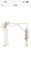 VEVOR Arch Backdrop Stand Square Metal Arch 8 ft x 8 ft for Wedding Party Decor