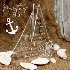 Gift Roses Wedding Personalised Ship Acrylic 10 Years Wedding Anniversary Decoration