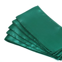 100 Emerald Green Satin Chair Sashes Silky Sateen Chair Bows wedding party décor