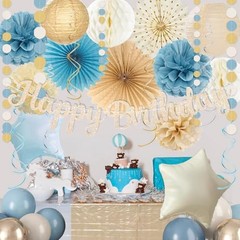 Dusty Blue Beige Champagne Women Birthday Dusty Blue Beige-champagne