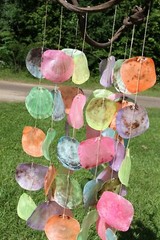 Beach Wedding Pastel Colors Hanging Seashell Decor, 35″ + G-51