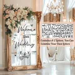 Welcome to Our Wedding Signs Decals Wedding Welcome Sign Selfie Mirror Decal …