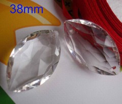 20Pcs Horse Eye Chandelier Glass Crystal Lamp Prism Part Hang Pendant Suncatcher