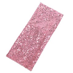 10 Pink Spandex Sequined CHAIR SASHES Ties Wraps Wedding Party Event Decorations