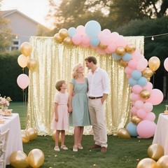 Champagne Sequin Backdrop Curtain 4 Pieces 2FTx8FT Glitter Photography Backdr…