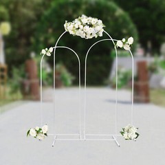Wedding Arch Backdrop Stand Metal Arch Stand Set of 3 for Birthday Party Wedding