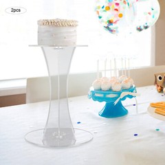2pcs 60cm Clear Acrylic Centerpieces Flower Vase Wedding Anniversary Party Decor