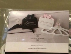 STYLE ME PRETTY HANGAR AND SIGN SET FOR BRIDE AND GROOM WEDDING DAY