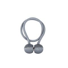 2 SILVER Magnetic CURTAIN TIE BACKS Metal Drapery Holdbacks Party Decorations