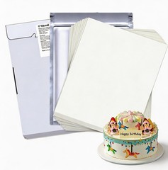 Edible Frosting Sheets, White, 25 pcs, A4 11.7″ x 8.3″