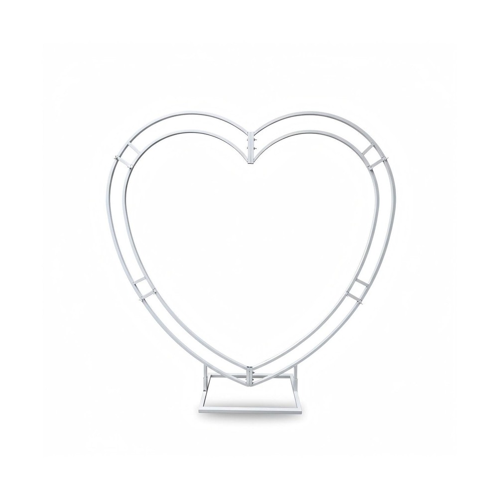 Heart Arch, 6.5FT Metal Heart Arch Stand Wedding Arch Frame for Indoor/Outdoo…
