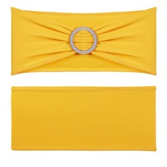 Uimoso 100PCS Stretch Spandex Chair Sashes Elastic Band Wedding Party Dining