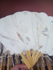 Handmade Paper Bamboo Fans For Wedding Occasion Decoration Favor Gift