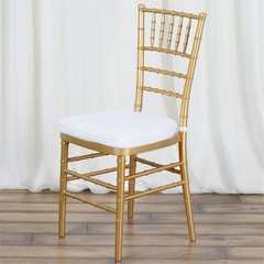 White POLYESTER CUSHION for CHIAVARI CHAIR Wedding Ceremony Dinner Decoration