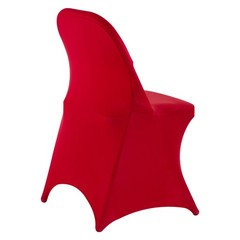 Uimoso 50PCS Red Stretch Spandex Chair Covers for Weddings, Parties, and Dining