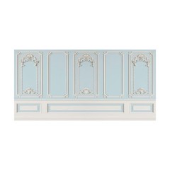 Leyiyi 20x10ft Blue White Vintage Room Inside Backdrop European Frame Modern …