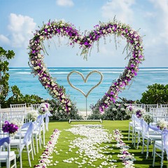 Heart Shape Wedding Arch Metal Pergola Arbor Stable Base Garden Party Decoration