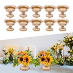10 Pcs Metal Planter Elegant Wedding Centerpieces Vase for Wedding Party Decor