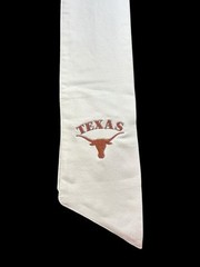 University of Texas (UT) Cotton Wreath Sash (2 Logos) 31k Stitch Hook Em Horns