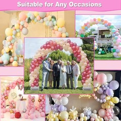 Balloon Arch Kit with Balloon Pump, 9Ft Tall & 10Ft Wide Adjustable Balloon A…