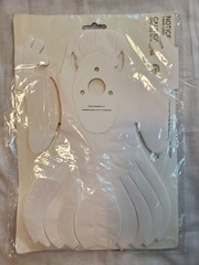 Vintage 1987 Beistle Ghost Garland 12ft Art Tissue Decoration Halloween NEW