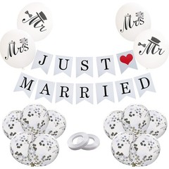 Just Married Decorations JUST MARRIED Wedding Party Decoration Car White