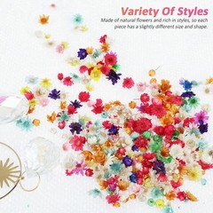 710pcs DIY Dried Flowers Scattered Aromatherapy Candle Epoxy Resin Pendant