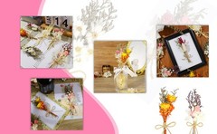 6Pcs Mini Dried Flowers Bouquet, Mixed Natural Dried Flowers Gypsophila