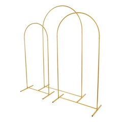 3 pcs Round Top Wedding Arch Backdrop STAND COVERS Set for Party/Birthday
