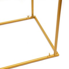 Gold Rectangle Wedding Arch 5.9ft Metal Balloon Backdrop Frame Stand