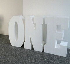 3 Letters 95x20cm ONE Festive Atmosphere Kids Birthday Baby Table Event