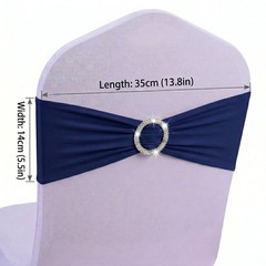 36pcs Spandex Stretch Chair Sashes With Bow Knots,Suitable For Wedding Parties