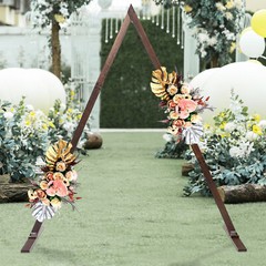 8.2ft Vintage Wood Wedding Arch Backdrop Flower Stand Rack Background Decor Prop