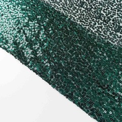 2 HUNTER GREEN 8ft x 2ft Sequined Backdrop Curtain with Rod Pockets Wedding