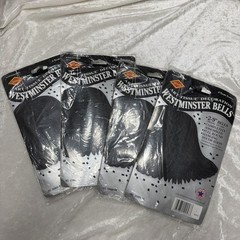 VTG 1998 Beistle Westminster Wedding Bell Art Tissue Decor 9 In Black
