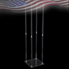 Acrylic Clear Flower Stand 39″ Tall Column Vase Centerpieces Wedding Decoration