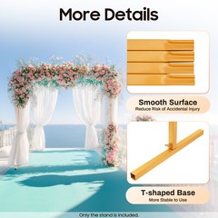 2×1.5M Wedding Arch Rectangular Party Arch Detachable Decorative Frame Reusable