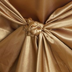 6 Gold SATIN UNIVERSAL CHAIR COVER for Wedding Banquet Reception Decorations