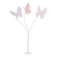 2Pcs Artificial Butterflie Decoration with Standing Base Realistic Wedding Decor