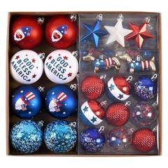 DecorbyHannah 4th of July Tree Ornaments Decorations,60ct Patriotic Ornaments…